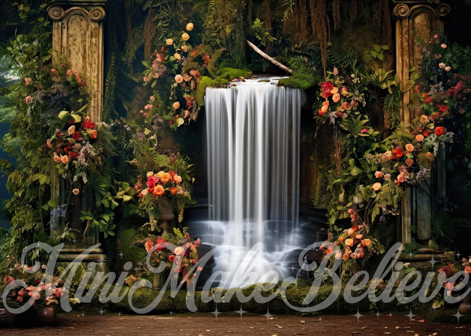 Kate Summer Flowers Waterfall Backdrop Designed by Mini MakeBelieve - Image 2