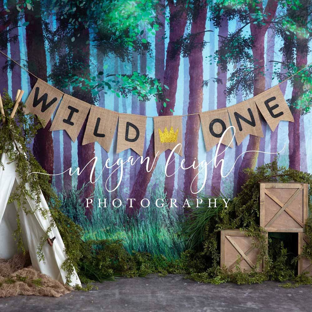 Kate Summer Forest Backdrop Wild One Designed by Megan Leigh Photography - Image 2