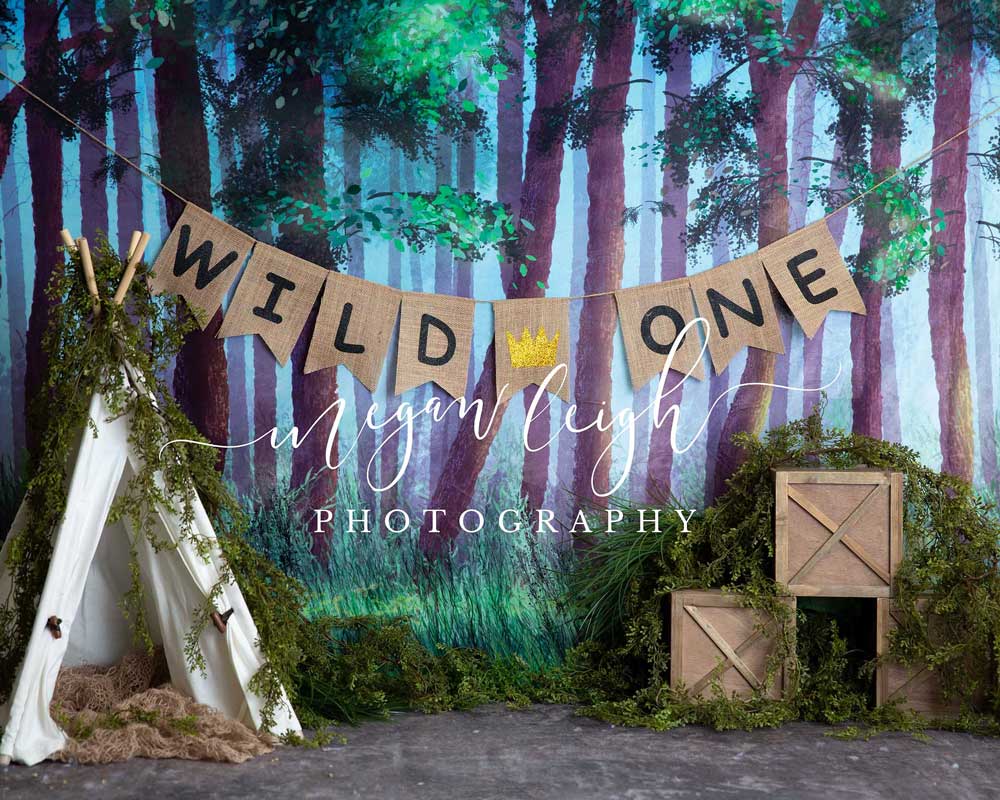 Kate Summer Forest Backdrop Wild One Designed by Megan Leigh Photography - Image 3