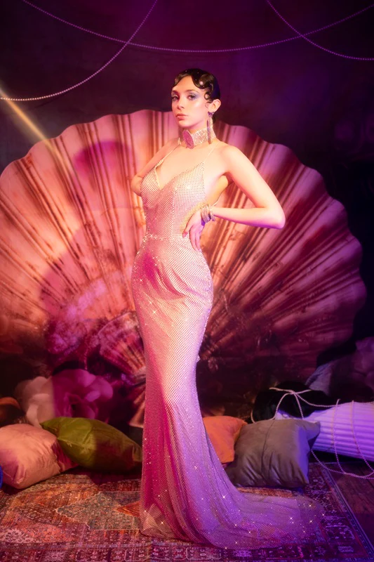 Kate Summer Giant Seashell Floral Backdrop Designed by Patty Robert - Image 7