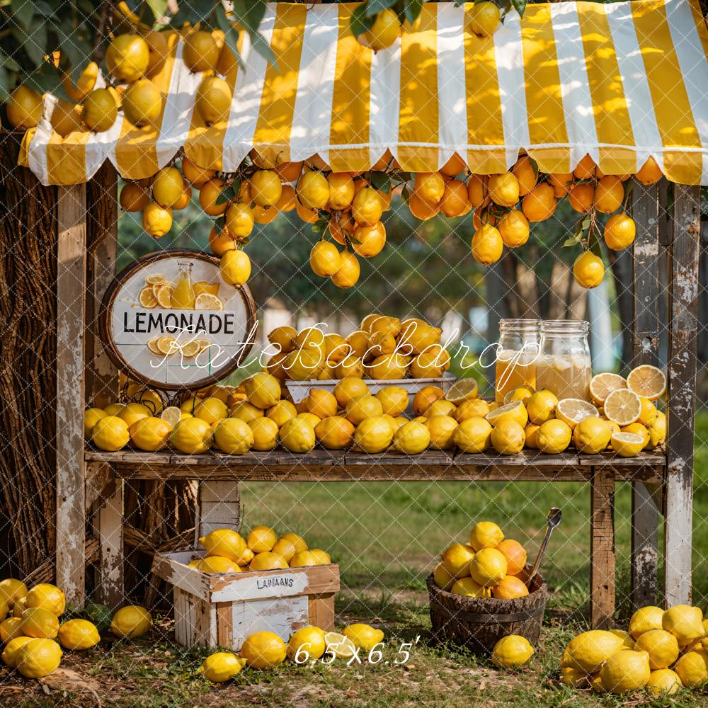 Kate Summer Green Meadow Lemonade Shop Backdrop Designed by Emetselch - Image 2