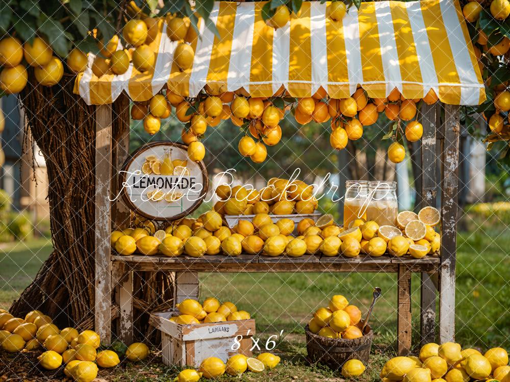 Kate Summer Green Meadow Lemonade Shop Backdrop Designed by Emetselch - Image 3