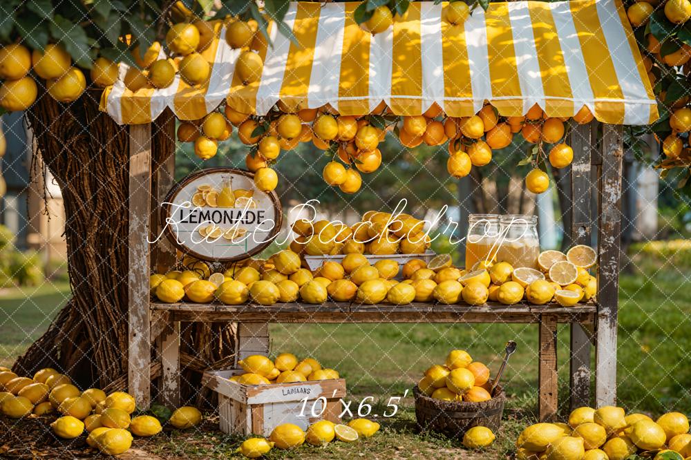 Kate Summer Green Meadow Lemonade Shop Backdrop Designed by Emetselch - Image 4