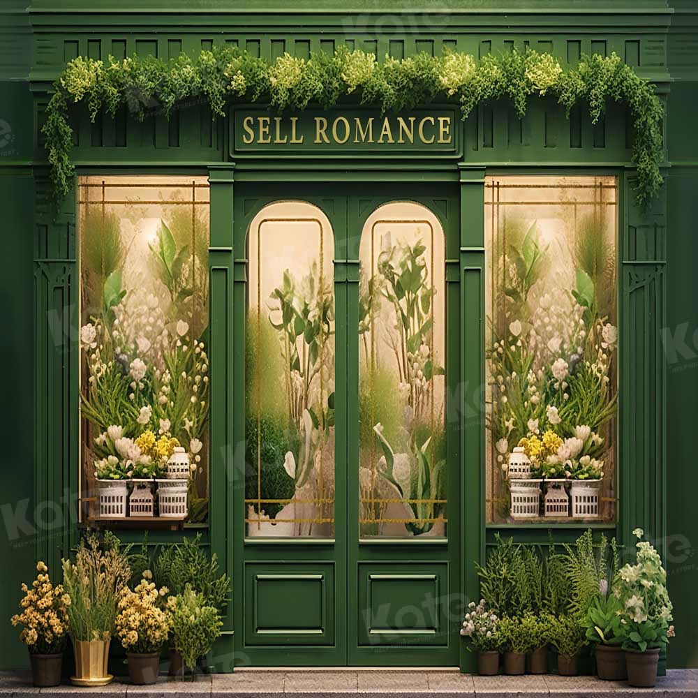 Kate Summer Green Plant Store Backdrop Designed by Chain Photography - Image 2