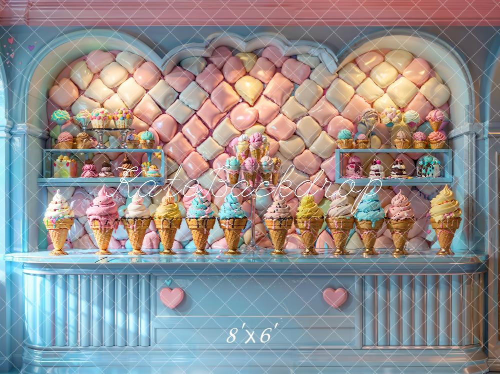 Kate Summer Ice Cream Candy Shop Backdrop Designed by Chain Photography - Image 3
