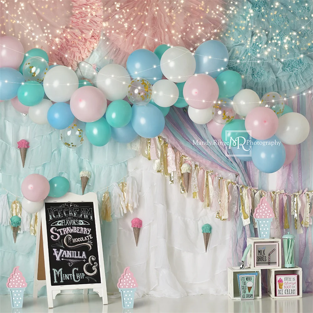 Kate Summer Ice Cream Party Backdrop Designed by Mandy Ringe Photography - Image 2