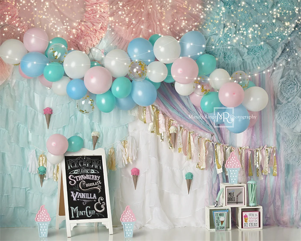 Kate Summer Ice Cream Party Backdrop Designed by Mandy Ringe Photography - Image 3