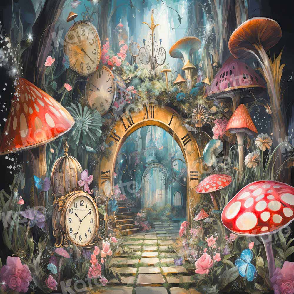 Kate Summer Jungle Mushroom Backdrop Designed by Chain Photography - Image 2