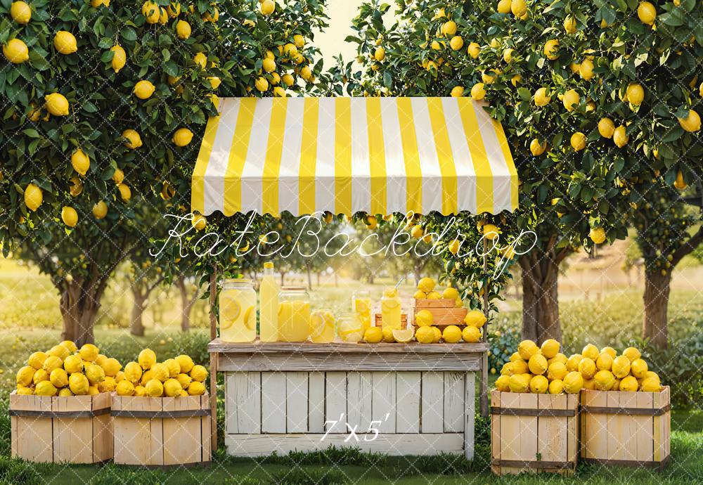 Kate Summer Lemon Stand Orchard Backdrop Designed by Emetselch - Image 2