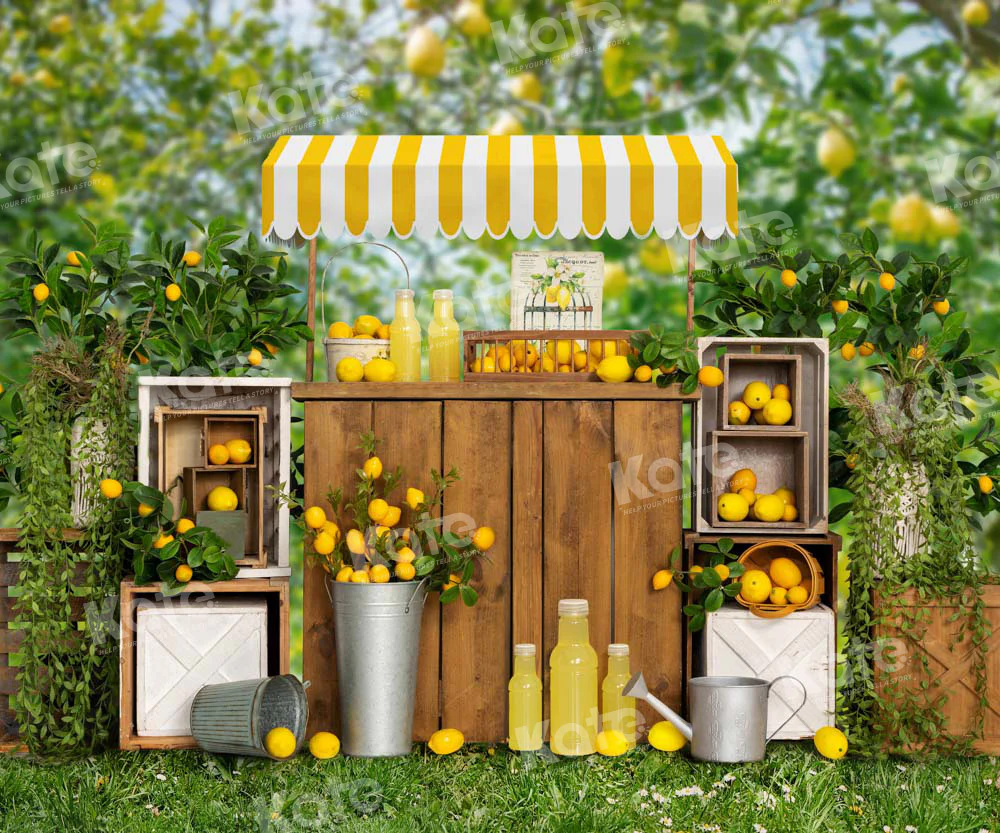 Kate Summer Lemon Trees Backdrop Designed by Emetselch - Image 2