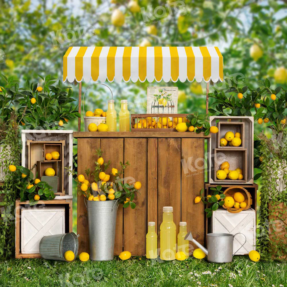 Kate Summer Lemon Trees Backdrop Designed by Emetselch - Image 5