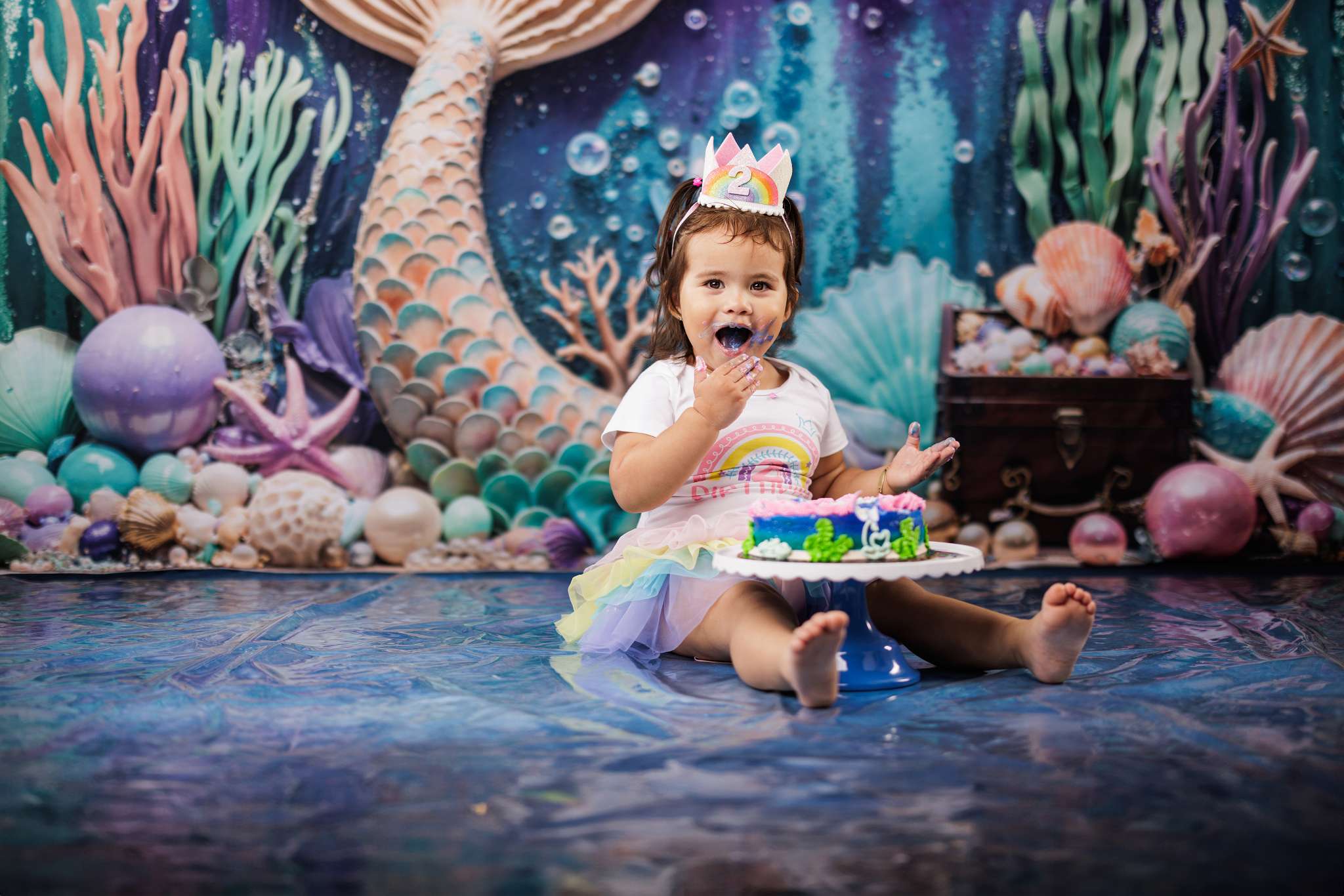 Kate Summer Mermaid Under the Sea Backdrop Designed by Emetselch - Image 3