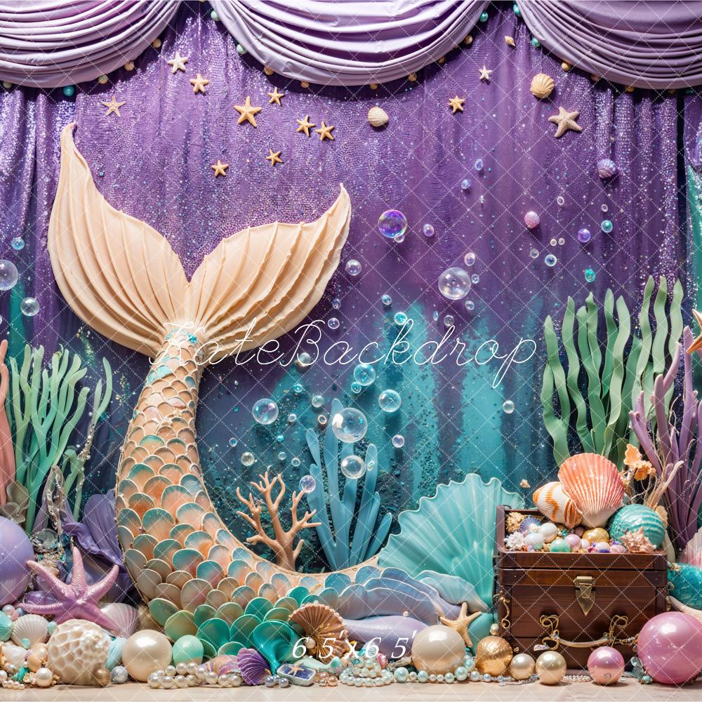 Kate Summer Mermaid Under the Sea Backdrop Designed by Emetselch - Image 4