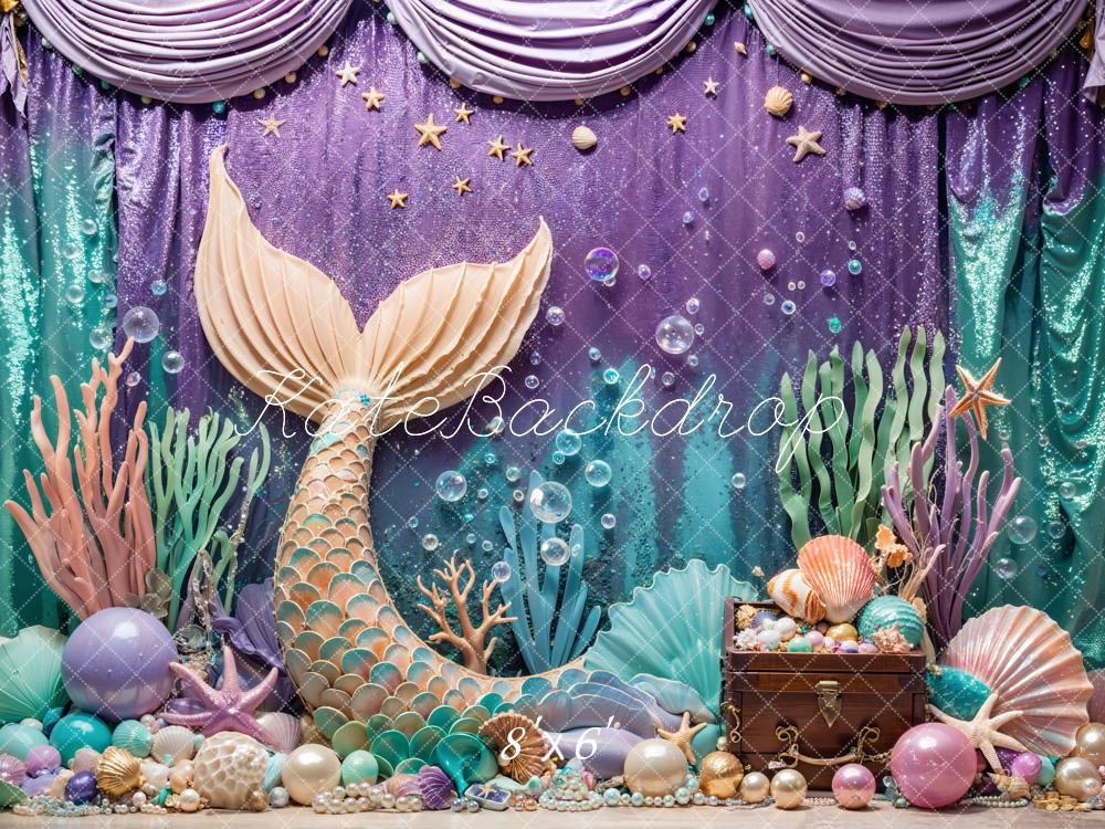Kate Summer Mermaid Under the Sea Backdrop Designed by Emetselch - Image 5