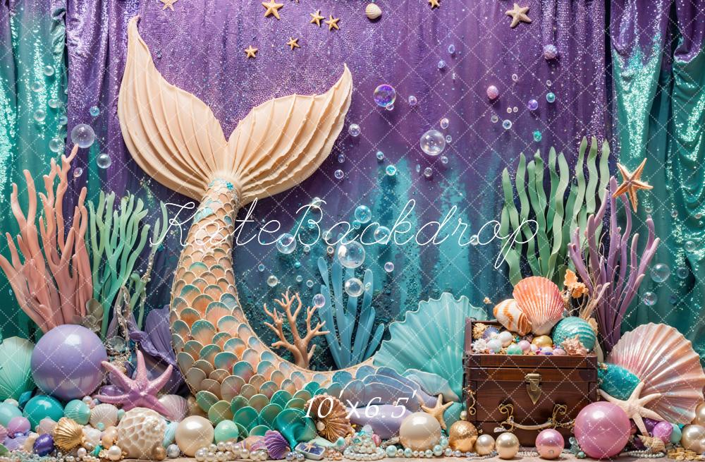 Kate Summer Mermaid Under the Sea Backdrop Designed by Emetselch - Image 6