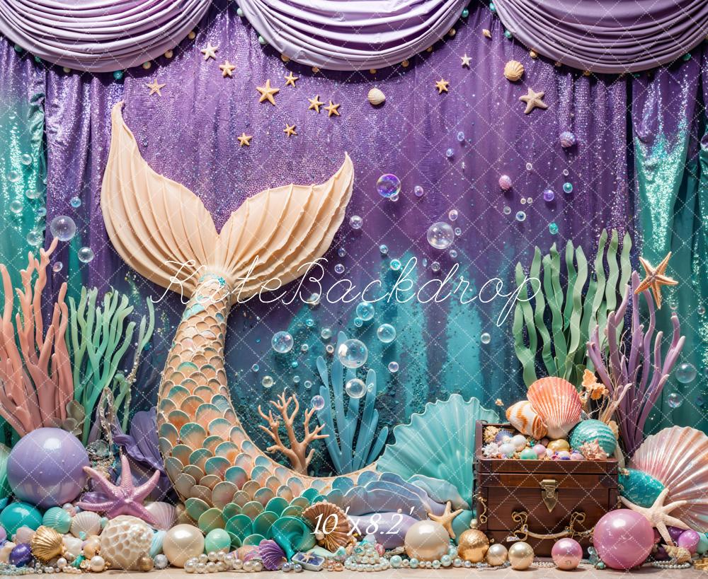 Kate Summer Mermaid Under the Sea Backdrop Designed by Emetselch - Image 7