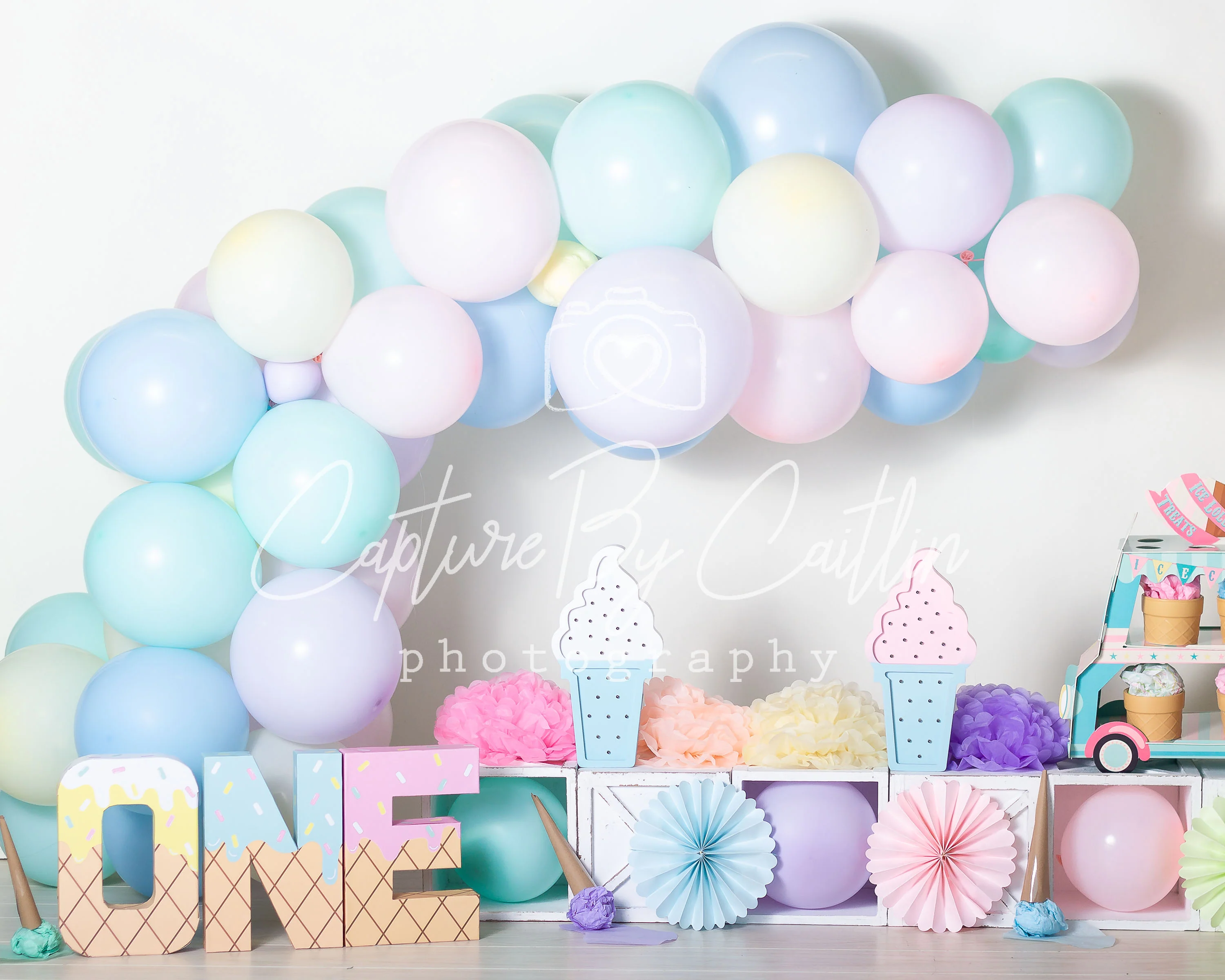 Kate Summer Pastel Ice Cream Backdrop Designed by Caitlin Lynch - Image 3