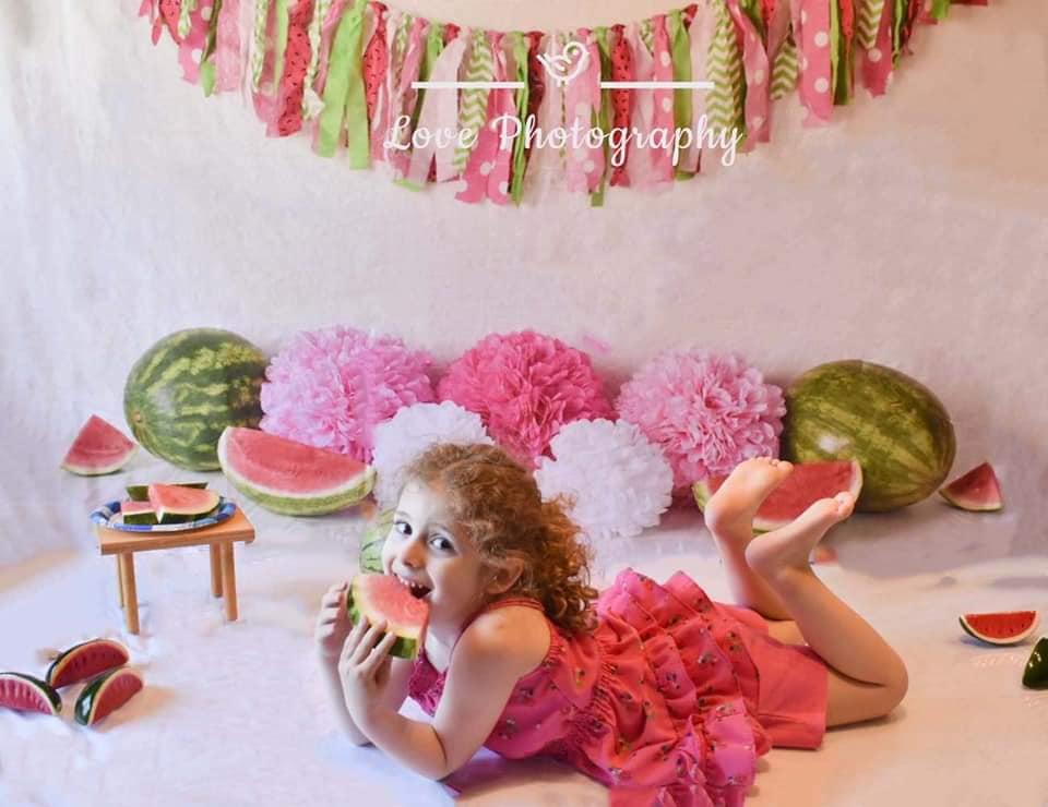 Kate Summer Watermelon Birthday Backdrop Designed by Mandy Ringe Photography - Image 3