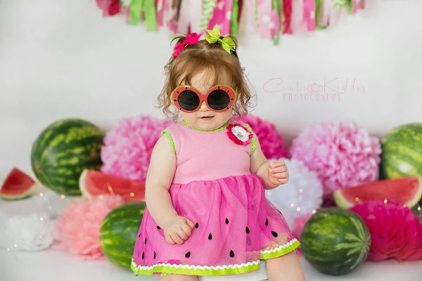 Kate Summer Watermelon Birthday Backdrop Designed by Mandy Ringe Photography - Image 5