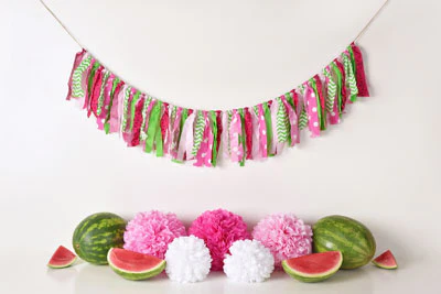 Kate Summer Watermelon Birthday Backdrop Designed by Mandy Ringe Photography - Image 8