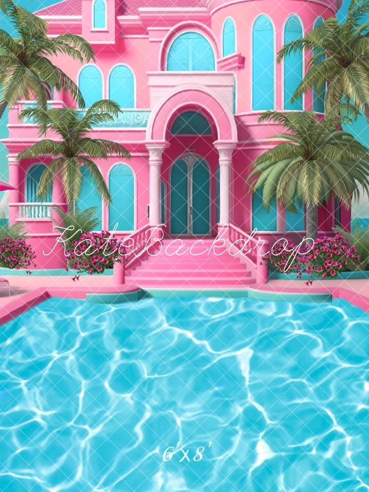 Kate Summer Pool Party Dolly Dream Fleece Backdrop Designed by Ashley Paul - Image 10
