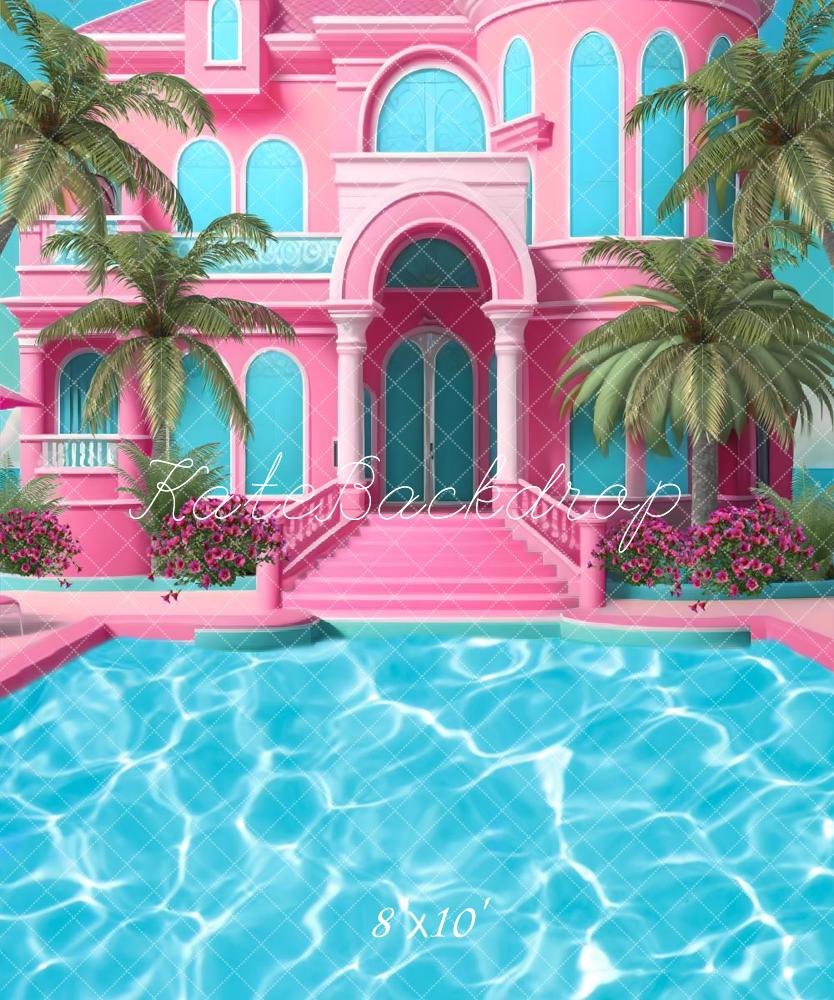 Kate Summer Pool Party Dolly Dream Fleece Backdrop Designed by Ashley Paul - Image 11