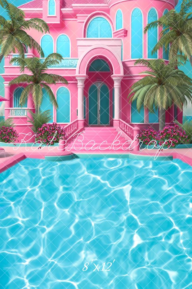 Kate Summer Pool Party Dolly Dream Fleece Backdrop Designed by Ashley Paul - Image 12
