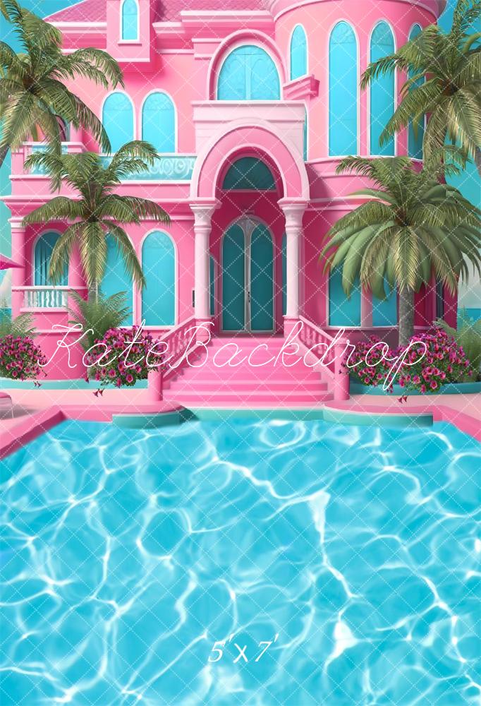 Kate Summer Pool Party Dolly Dream Fleece Backdrop Designed by Ashley Paul - Image 8