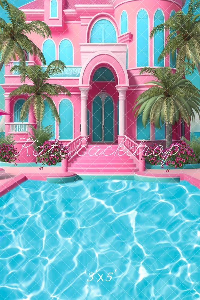 Kate Summer Pool Party Dolly Dream Fleece Backdrop Designed by Ashley Paul - Image 9