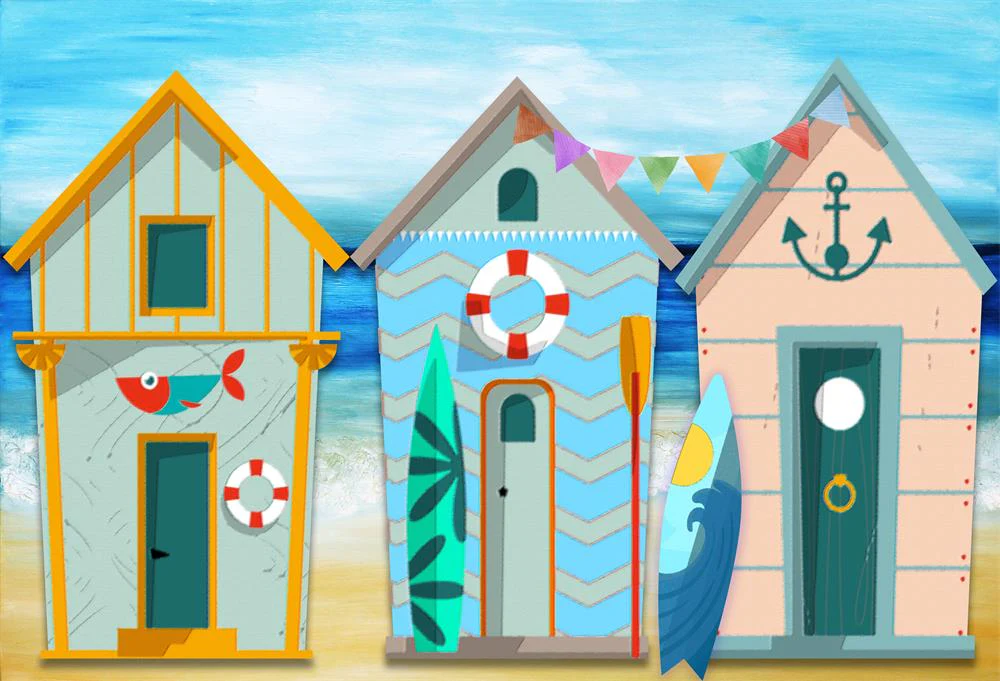 Kate Summer Seaside Cottage Backdrop for Photography - Image 2