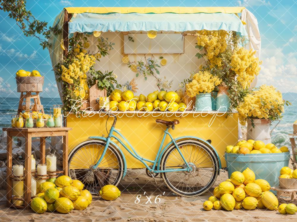 Kate Summer Seaside Lemon Backdrop Designed by Emetselch - Image 3