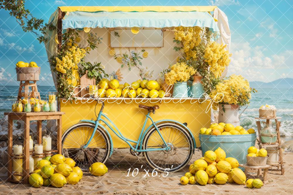 Kate Summer Seaside Lemon Backdrop Designed by Emetselch - Image 4