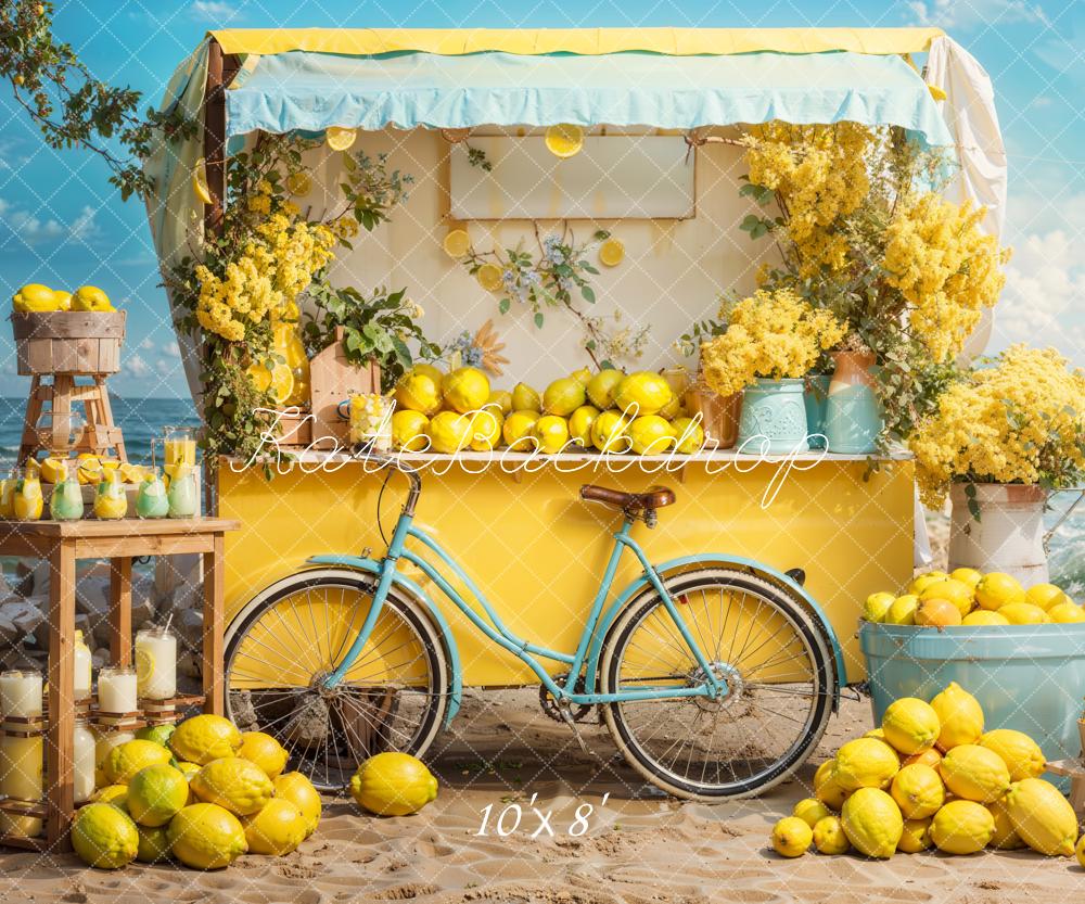 Kate Summer Seaside Lemon Backdrop Designed by Emetselch - Image 5