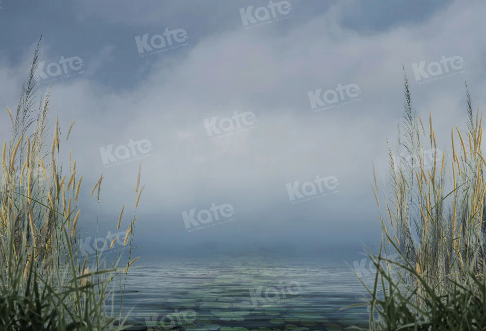 Kate Summer Sky Lake Reed Backdrop for Photography - Image 2