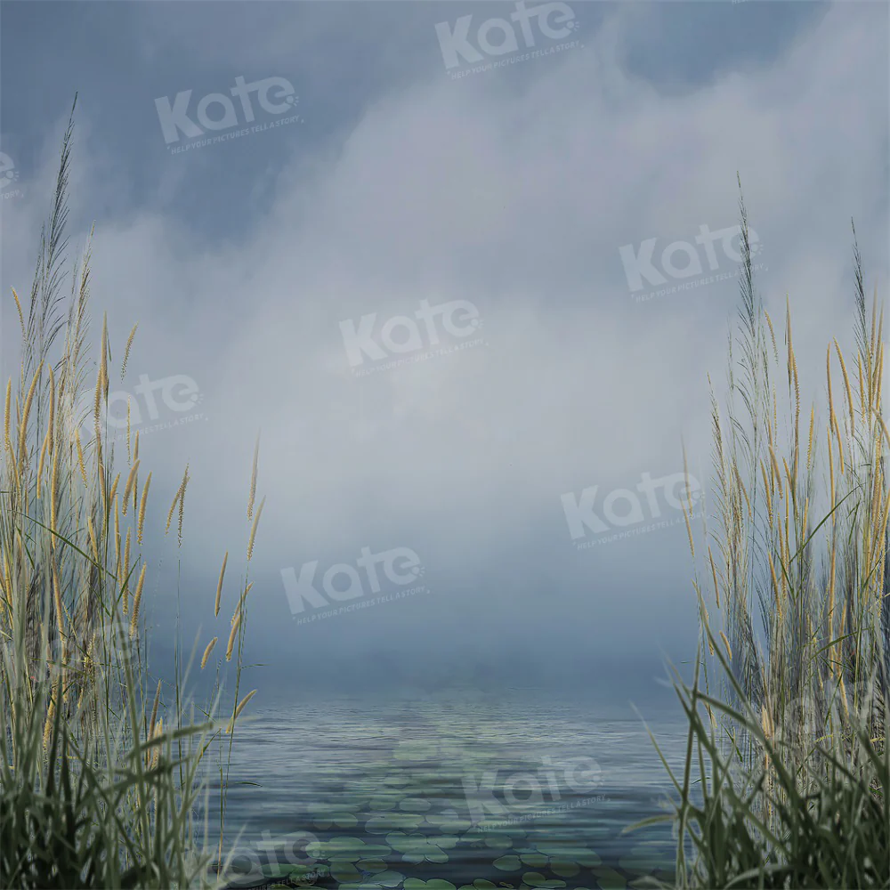 Kate Summer Sky Lake Reed Backdrop for Photography - Image 3