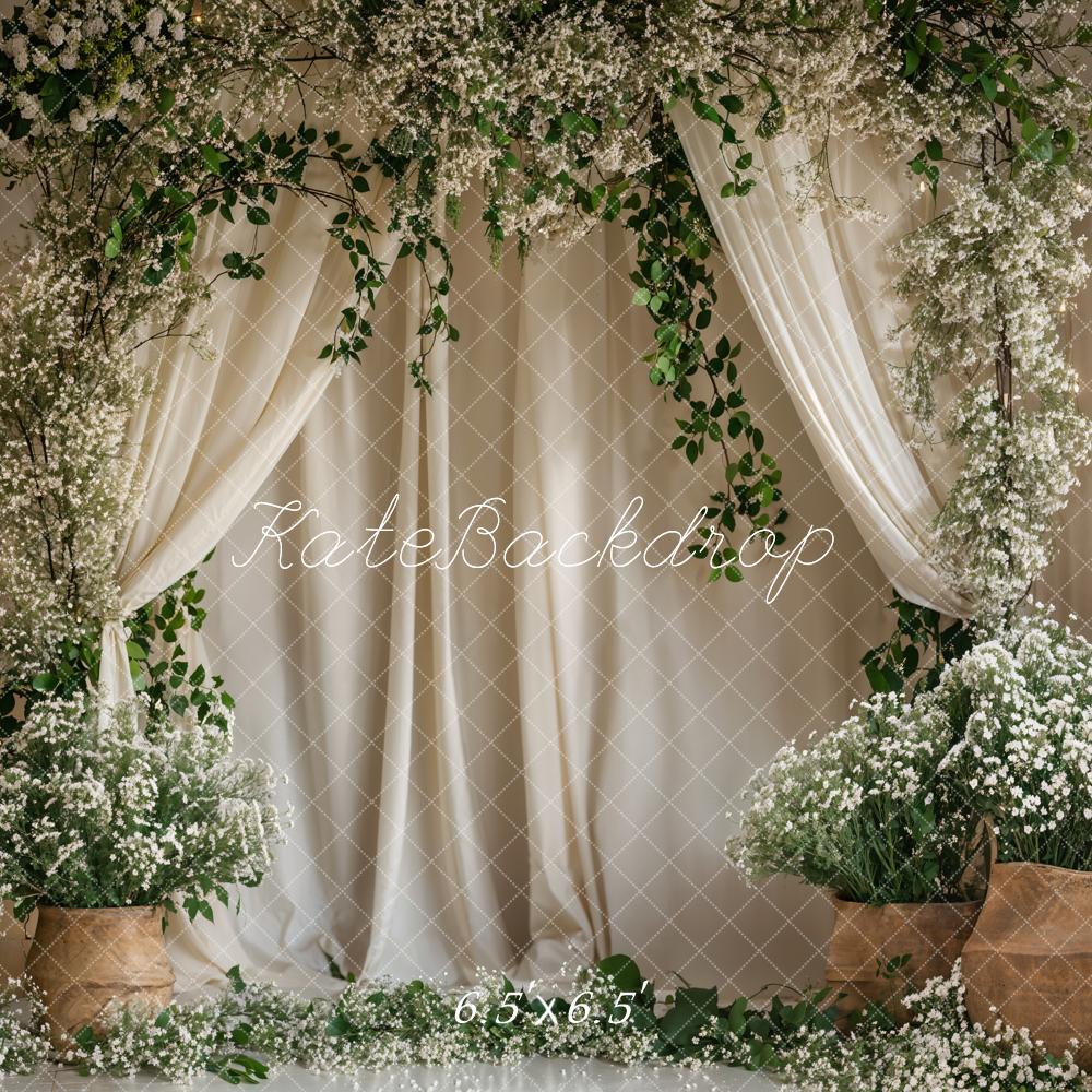 Kate Summer/Spring Green Plant Curtain Backdrop Designed by Emetselch - Image 2