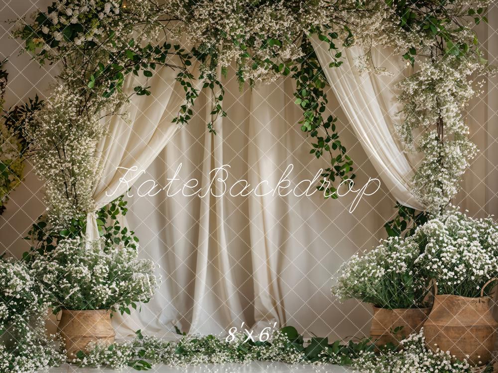 Kate Summer/Spring Green Plant Curtain Backdrop Designed by Emetselch - Image 3
