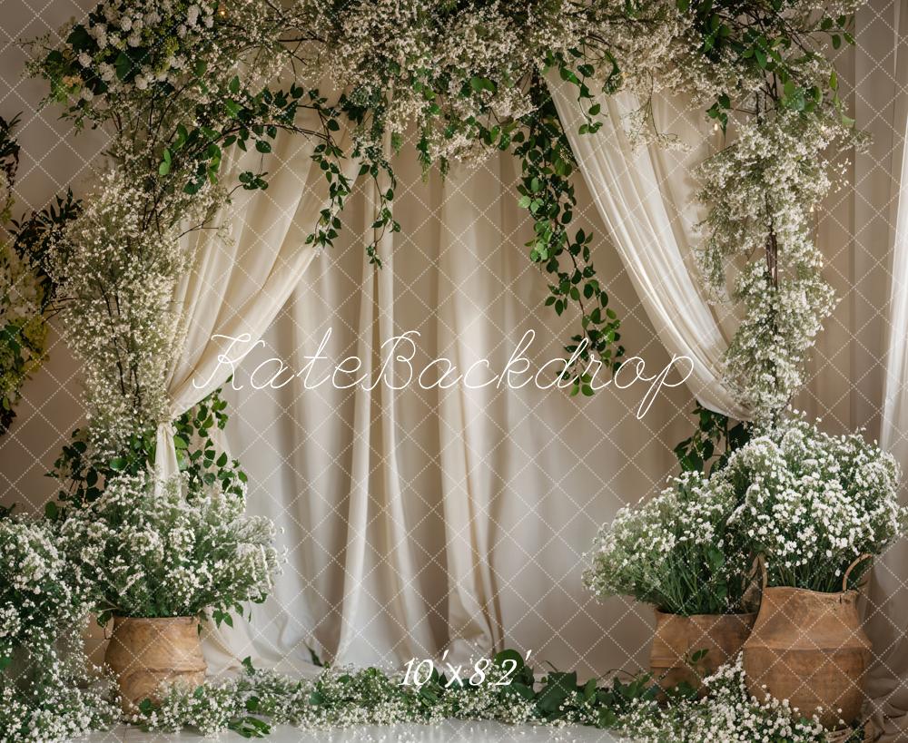Kate Summer/Spring Green Plant Curtain Backdrop Designed by Emetselch - Image 5