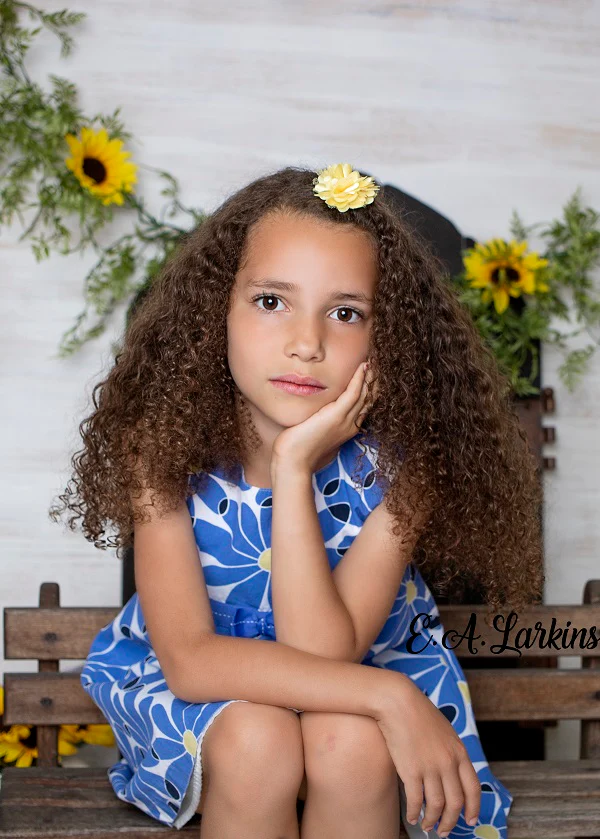 Kate Summer Sunflowers White Tent Backdrop Designed by Erin Larkins - Image 4