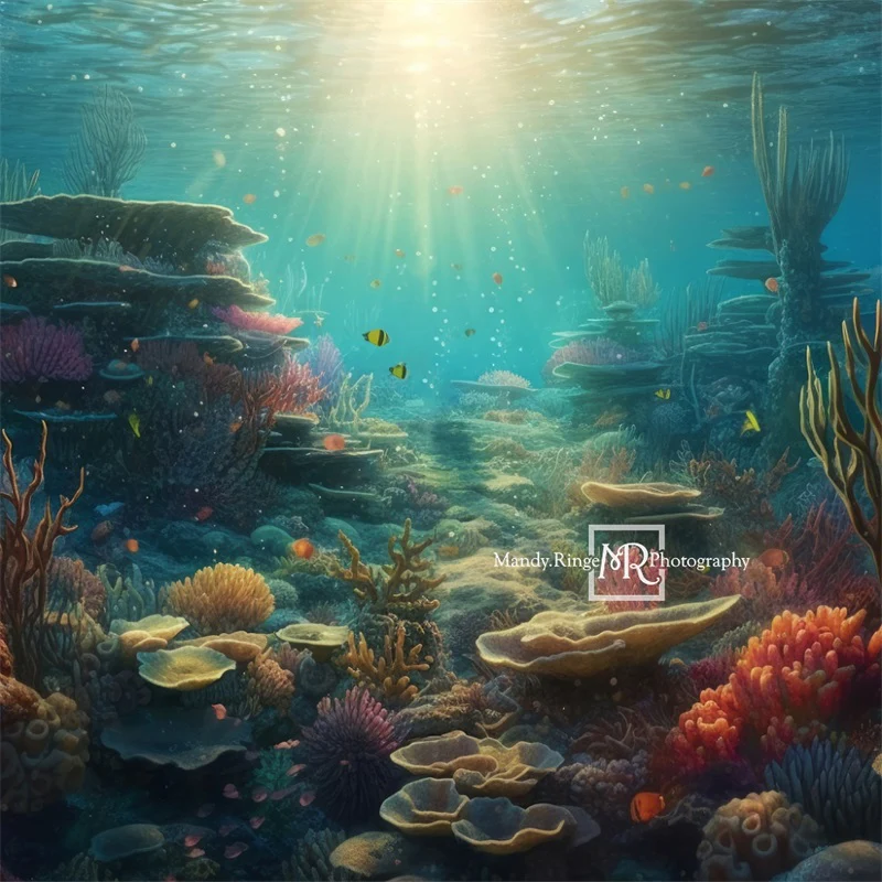 Kate Summer Underwater Ocean Backdrop Designed by Mandy Ringe Photography - Image 5