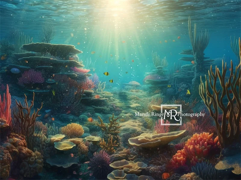 Kate Summer Underwater Ocean Backdrop Designed by Mandy Ringe Photography - Image 6