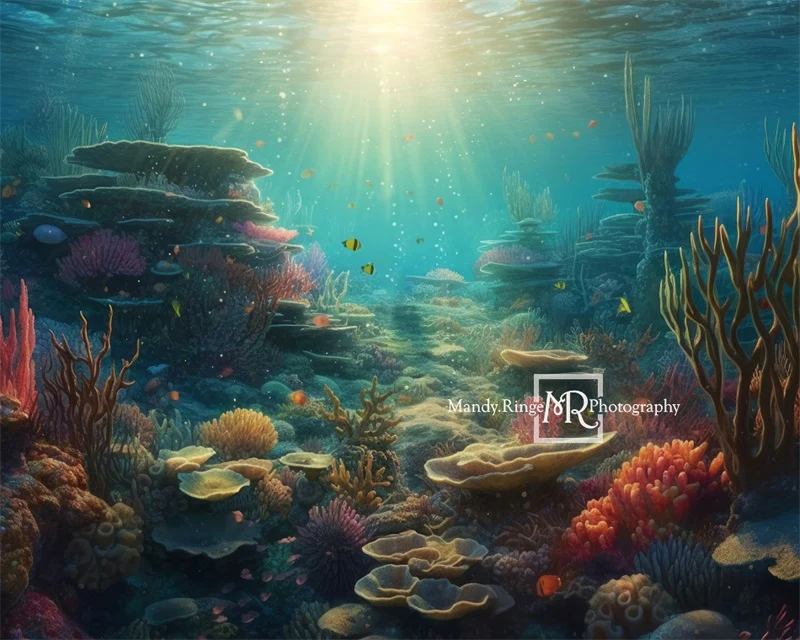 Kate Summer Underwater Ocean Backdrop Designed by Mandy Ringe Photography - Image 7