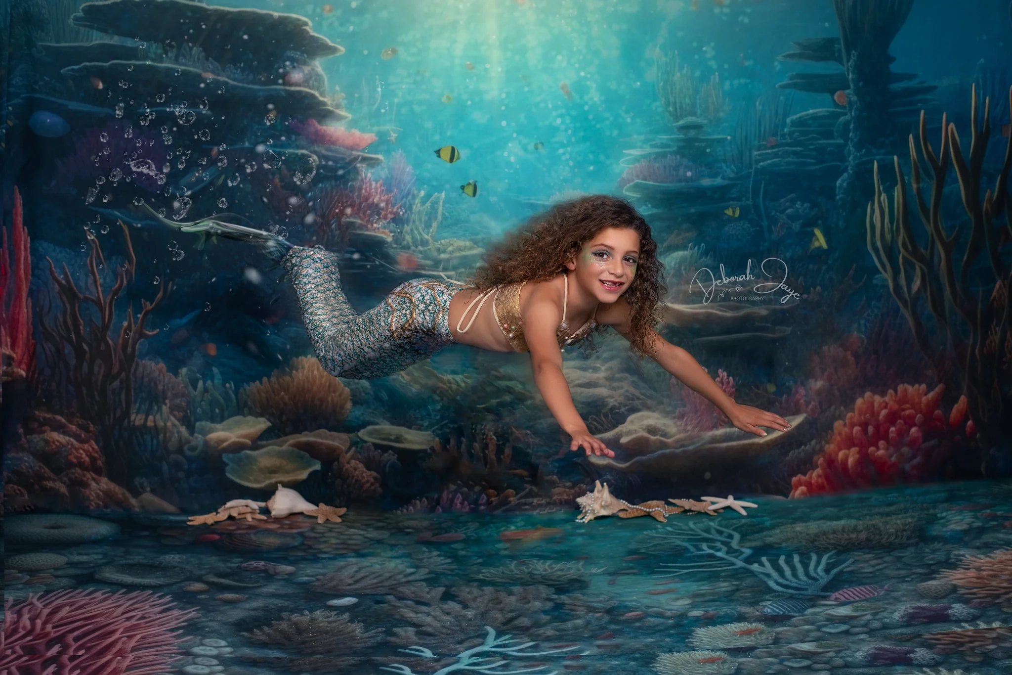 Kate Summer Underwater Ocean Backdrop Designed by Mandy Ringe Photography - Image 8