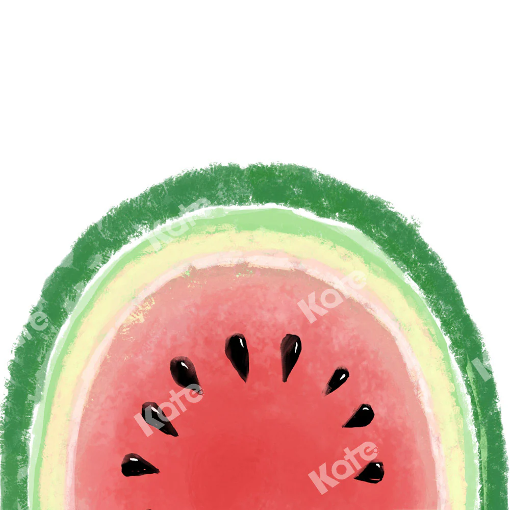 Kate Summer Watercolor Watermelon Backdrop Designed by Uta Mueller Photography - Image 2