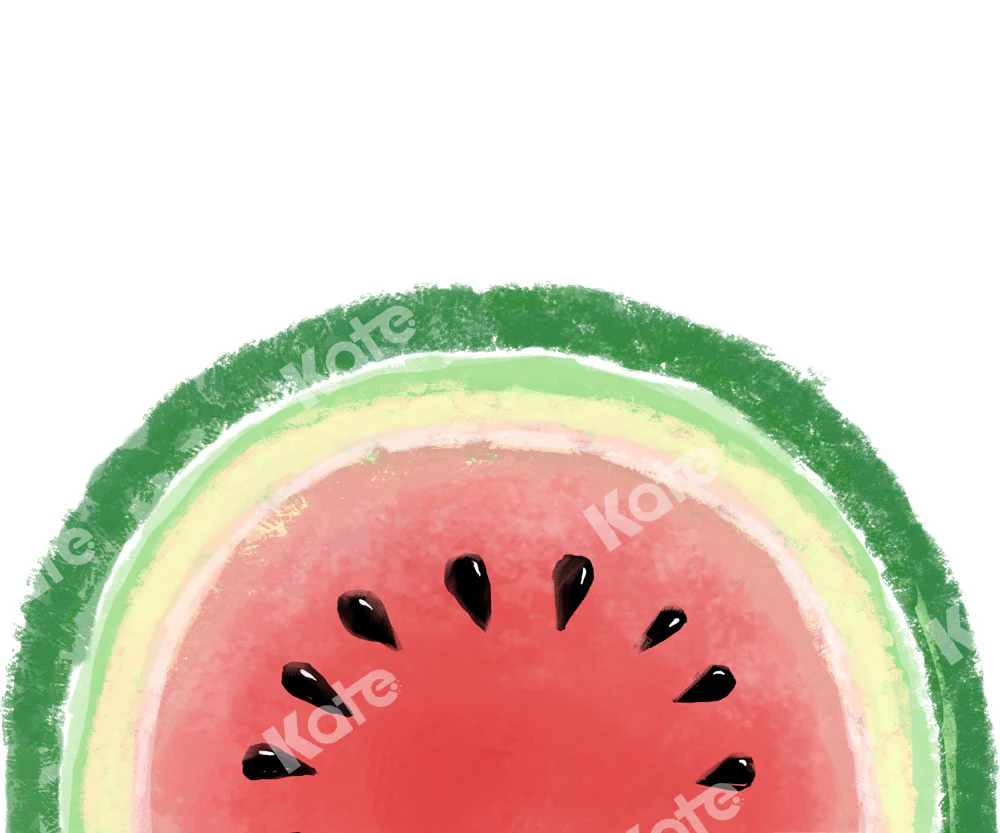 Kate Summer Watercolor Watermelon Backdrop Designed by Uta Mueller Photography - Image 3