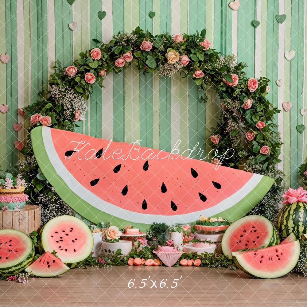 Kate Summer Watermelon Arch Green Backdrop Designed by Emetselch - Image 2