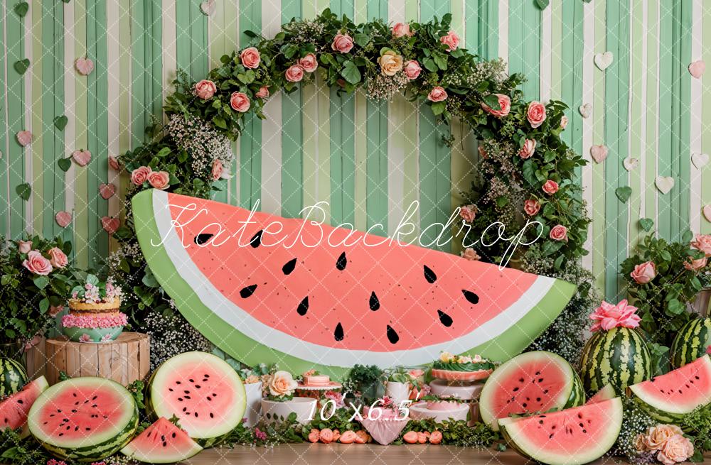 Kate Summer Watermelon Arch Green Backdrop Designed by Emetselch - Image 4