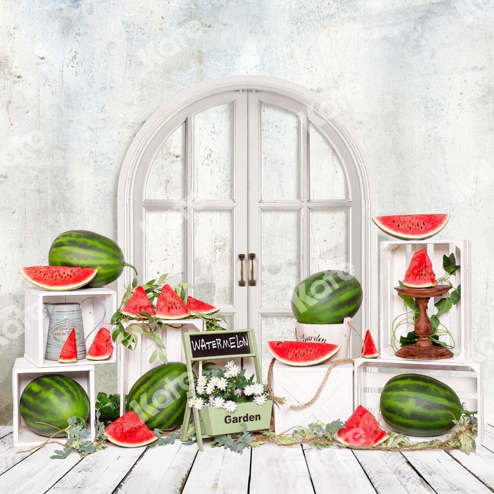 Kate Summer Watermelon Cake Smash Backdrop Designed by Emetselch - Image 2