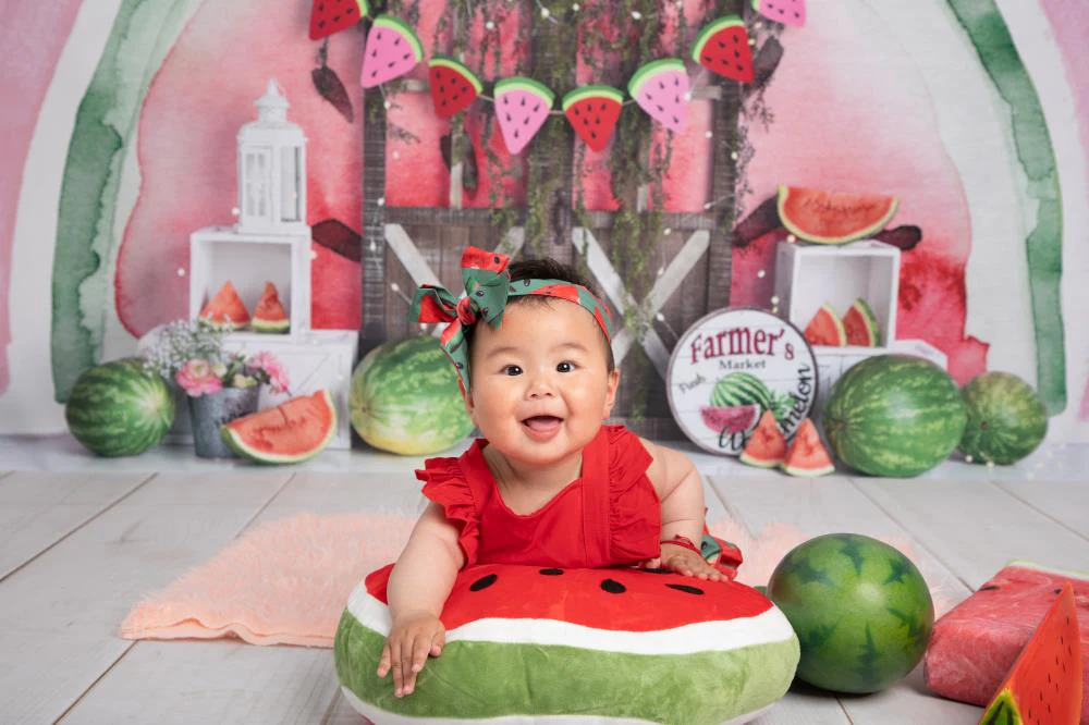 Kate Summer Watermelon Backdrop Designed by Mandy Ringe Photography - Image 4