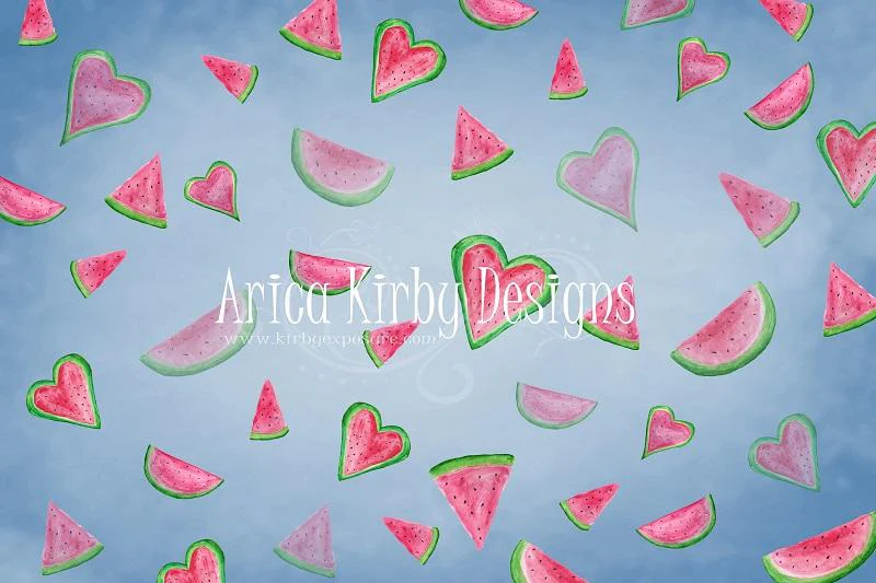 Kate Summer Watermelon Faded Love Backdrop designed by Arica Kirby - Image 2